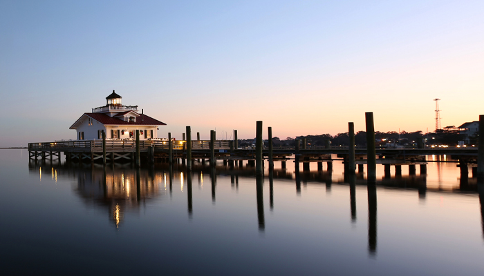 roanoke marshes lighthouse - obx lighthouses