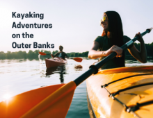 Kayaking Adventures on the Outer Banks: Teaser Kayaking Adventures on the Outer Banks: Teaser Image of Couple Kayaking