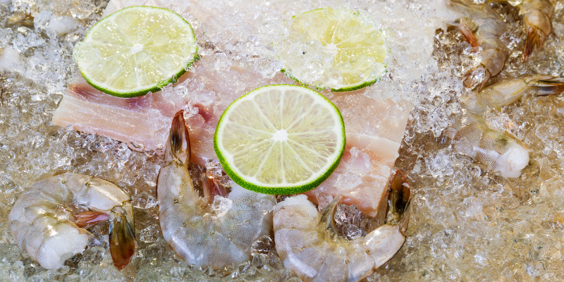 Store Seafood On Ice