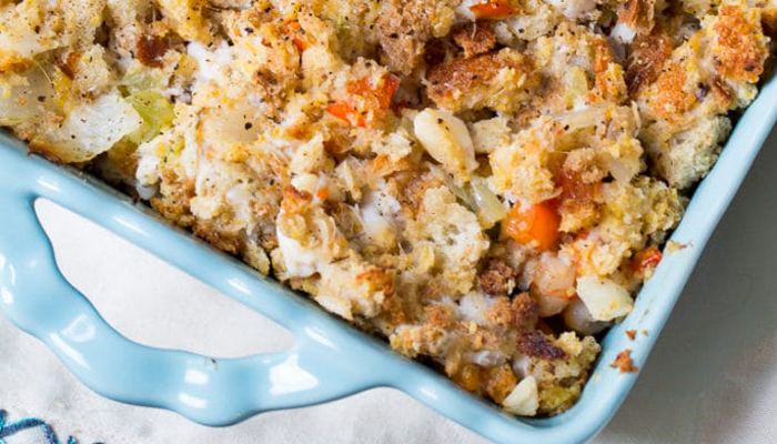 Seafood Stuffing by Spicy Southern Kitchen