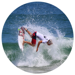 Windsurfer in the ocean